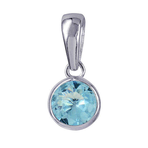 925 Sterling Silver Birthstone Stud Necklace BEZEL SET