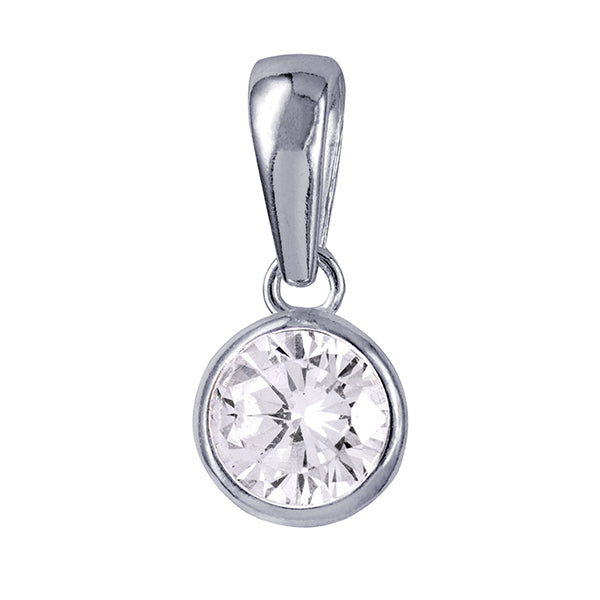 925 Sterling Silver Birthstone Stud Necklace BEZEL SET