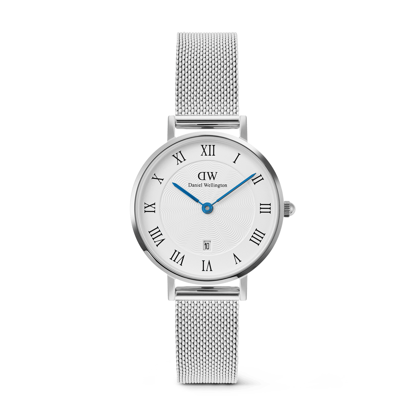 Daniel Wellington Petite Roman Numerals Date Silver