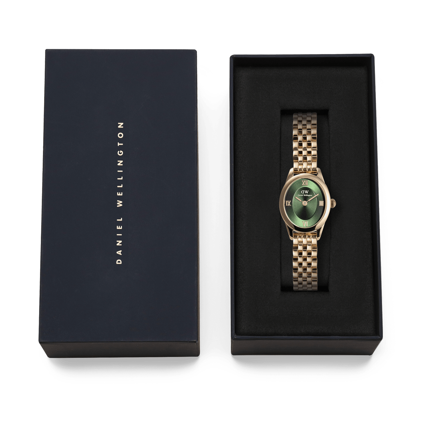 Daniel Wellington Ophelia Mini Emerald Gold Watch
