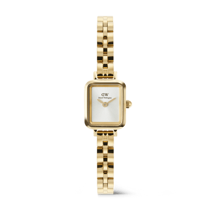 Daniel Wellington Quadro Mini Arch 3-link White Sunray Gold