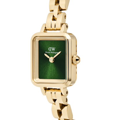 Daniel Wellington Quadro Mini Arch 3-link Emerald Sunray Gold