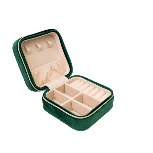 velvet jewellerybox green 