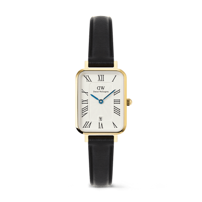 Daniel Wellington Quadro Roman Numerals Date Sheffield Gold