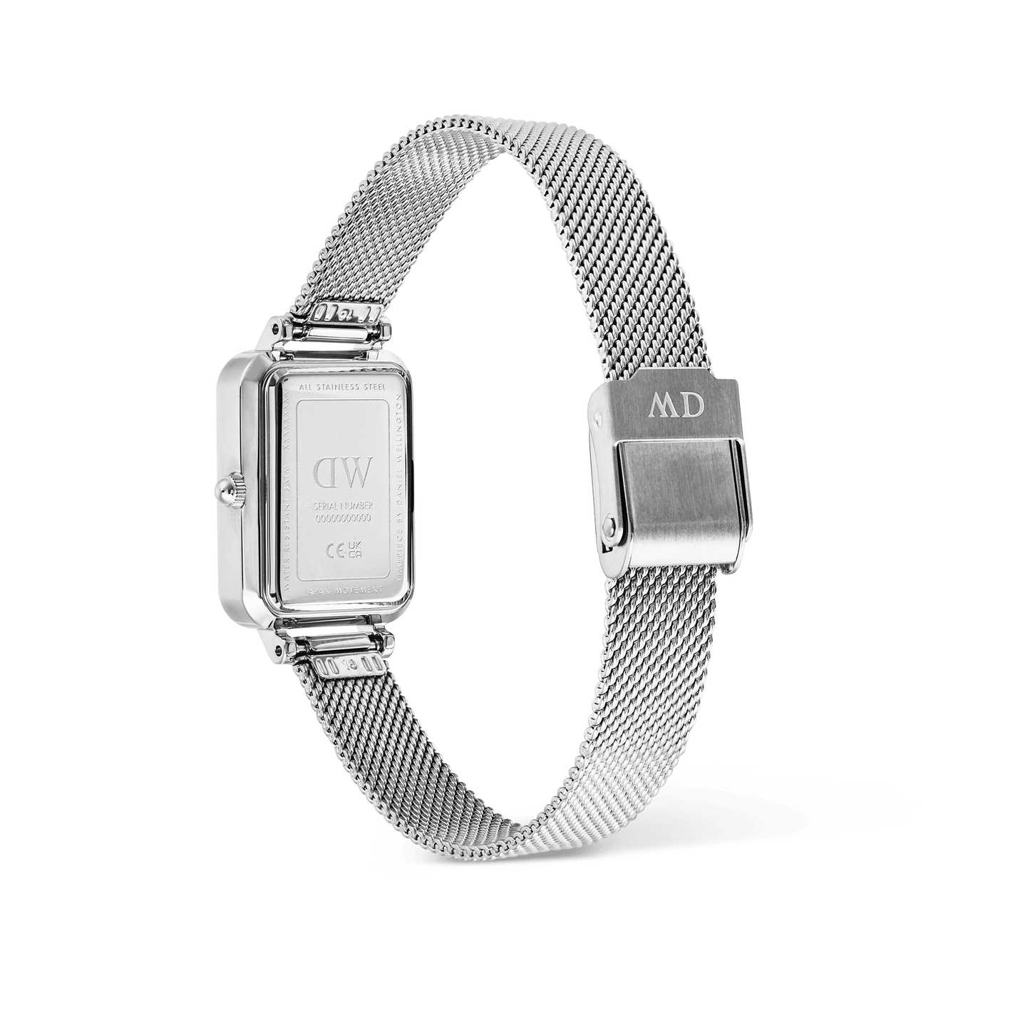 Daniel Wellington Quadro Sterling  Roman Numerals Date