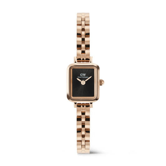 Daniel Wellington Quadro Mini Arch 3-link Onyx Sunray Rose Gold