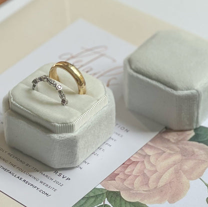 Double white ring box weddings Teal Ring Box Jewellery Packaging | By Angeline Australia 