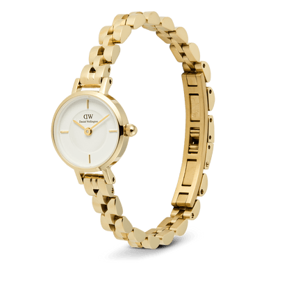 Daniel Wellington Petite Mini Arch 3-link White Gold