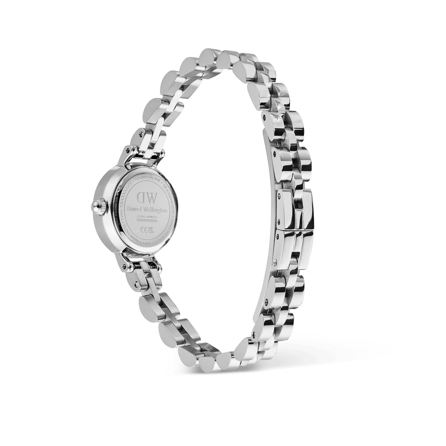 Daniel Wellington Petite Mini Arch 3-link White Silver