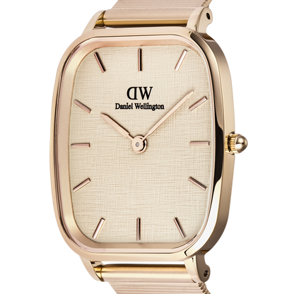 Daniel Wellington Marlon Wire Linen Rose Gold Watch