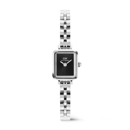 Daniel Wellington Quadro Mini Arch 3-link Onyx Sunray Silver