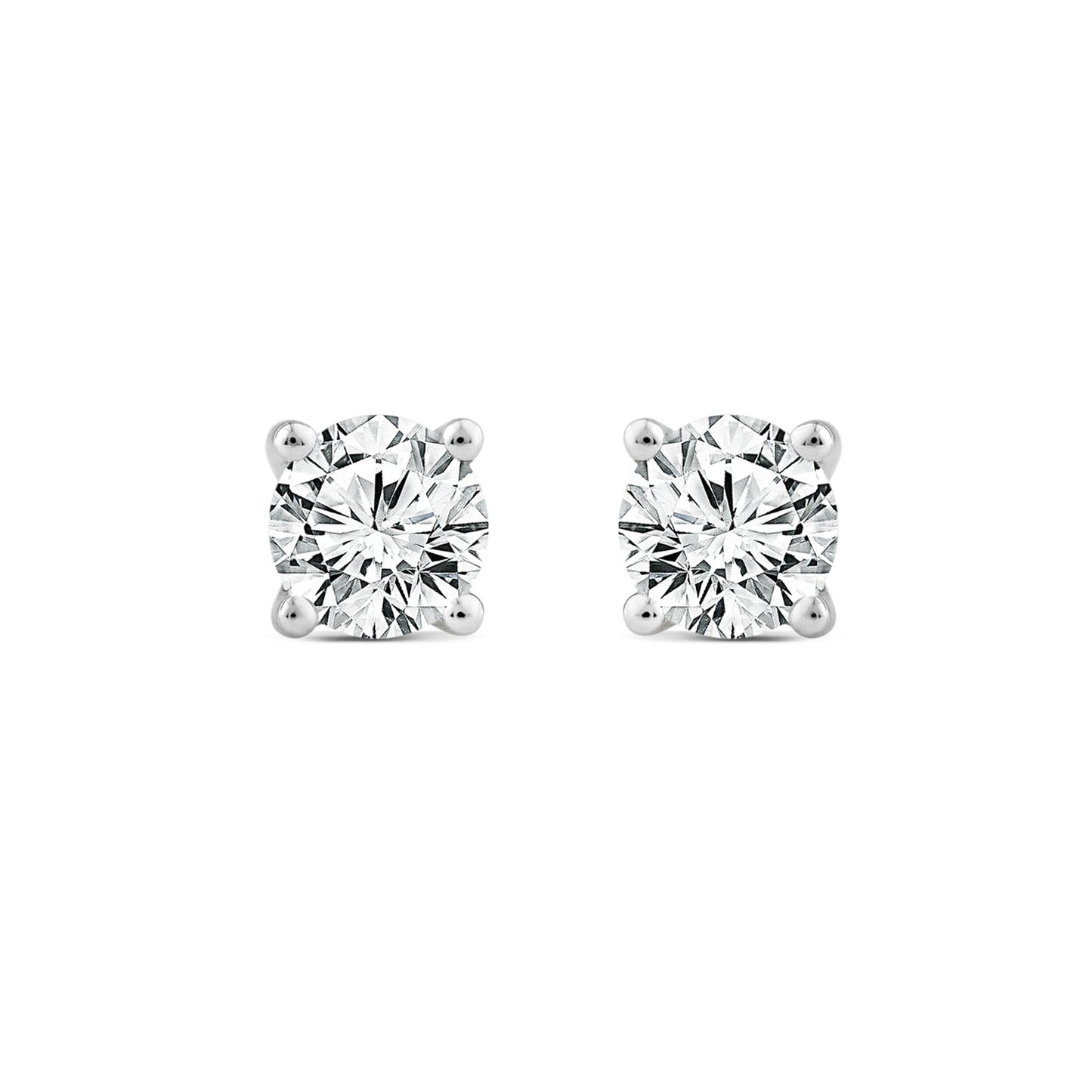 Diamond earring studs white gold Lab Grown Diamonds| By Angeline Australia