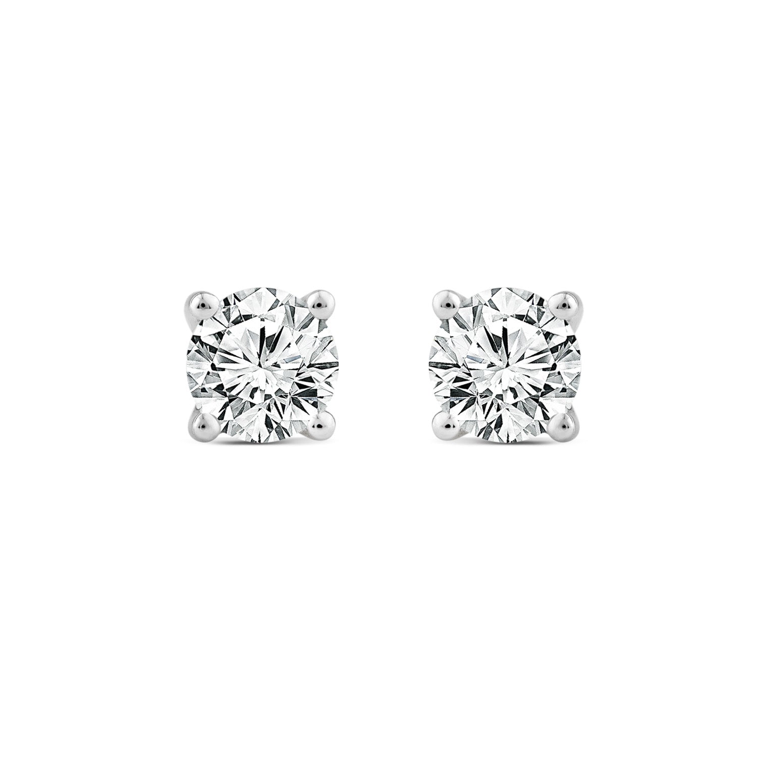 Diamond earring studs white gold Lab Grown Diamonds| By Angeline Australia
