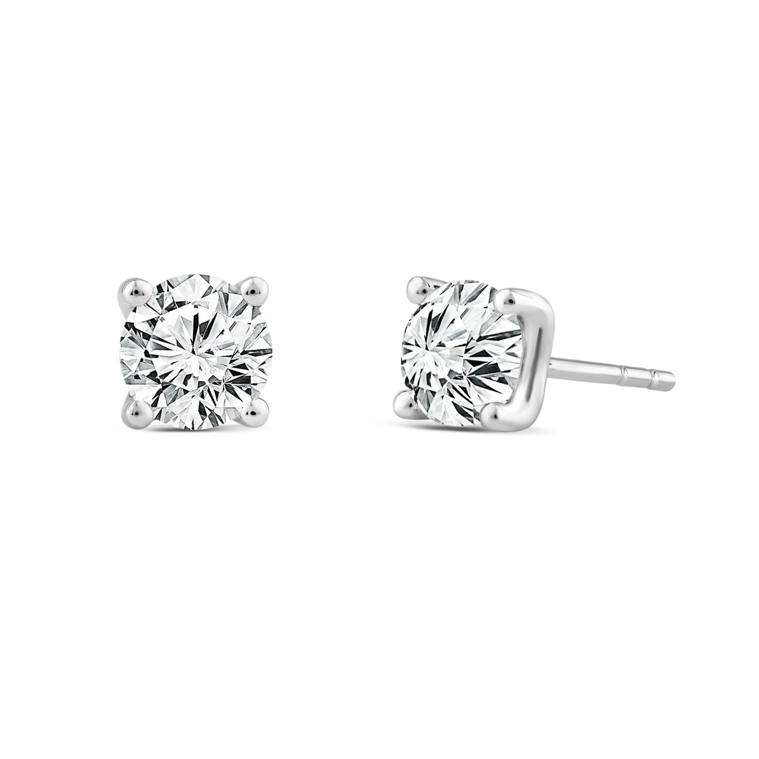 Diamond Stud earrings white gold Lab Grown Diamonds| By Angeline Australia