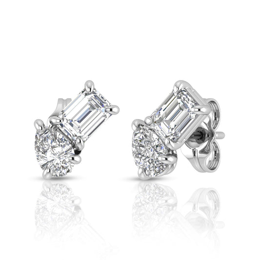 Toi et moi diamond earrings | By Angeline Australia