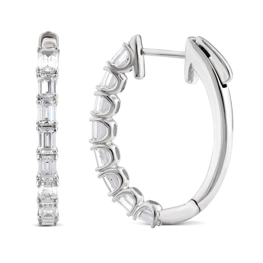 Lab Grown Diamond Hoop Earrings